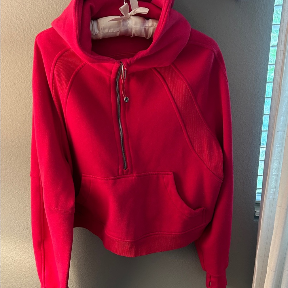Lululemon Raspberry Half-Zip Hoodie - Picture 2 of 6